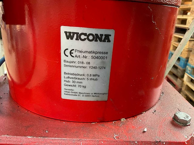 2018 wicona 5040001 pneumatische aluminium profiel ponsmachine - afbeelding 14 van  35