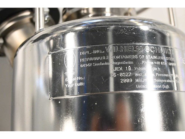 2018 wilhelm schmidt jex 10 rvs canister (4x) - afbeelding 4 van  5