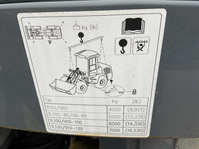 2018 yanmar tl80 wiellader - afbeelding 25 van  32