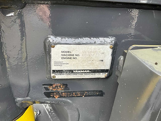 2018 yanmar vio50-6b midigraafmachine - afbeelding 22 van  29