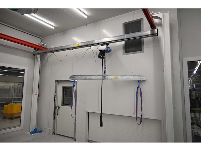 2019 - abus / framatech - zhb / folien lu a - onderloophalkraan met 500kg abus takel, hijsevenaar en zelfdragende stalen kraanbaanconstructie (c) - afbeelding 2 van  9