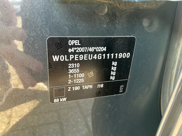 2019 - opel - zafira tourer - 1.4 innov. 7p. - personenauto - afbeelding 31 van  31