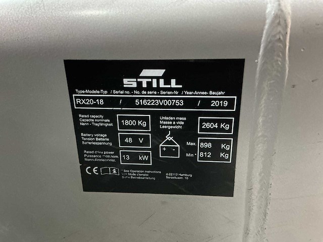 2019 - still - rx20-18 - forklift trucks - afbeelding 11 van  11