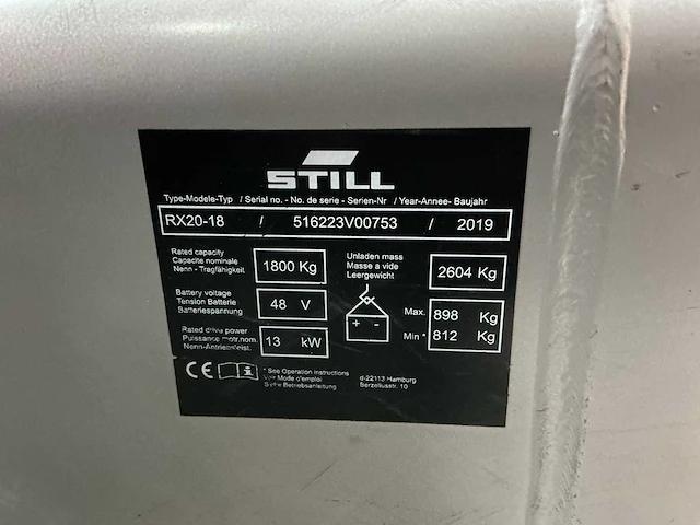 2019 - still - rx20-18 - forklift trucks - afbeelding 11 van  11