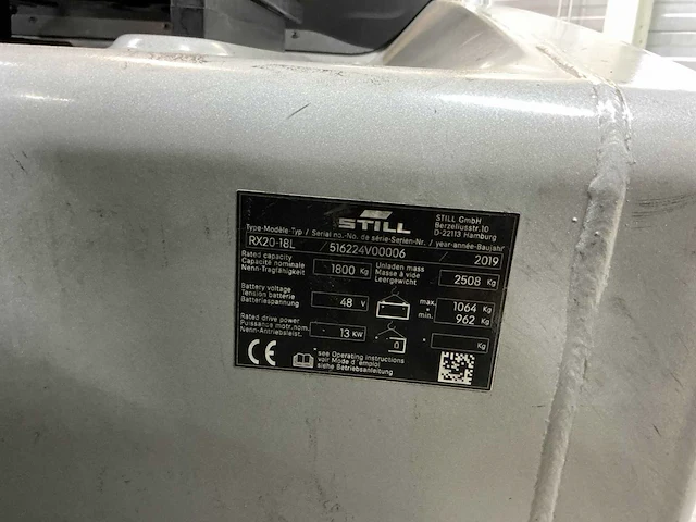 2019 - still - rx20-18l - forklift trucks - afbeelding 10 van  10