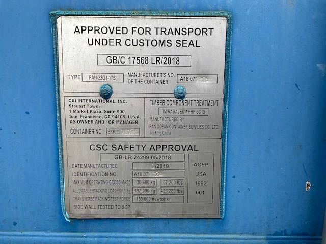 2019 20ft zeecontainer - afbeelding 3 van  6