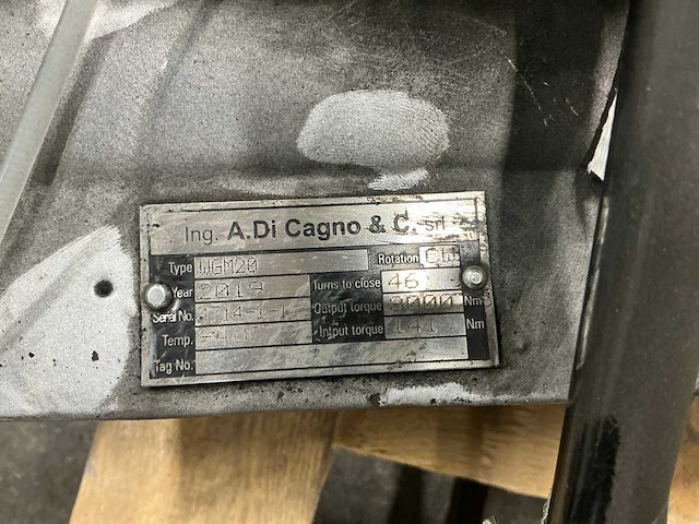 2019 a.di cagno wgm120 actuator - afbeelding 4 van  4