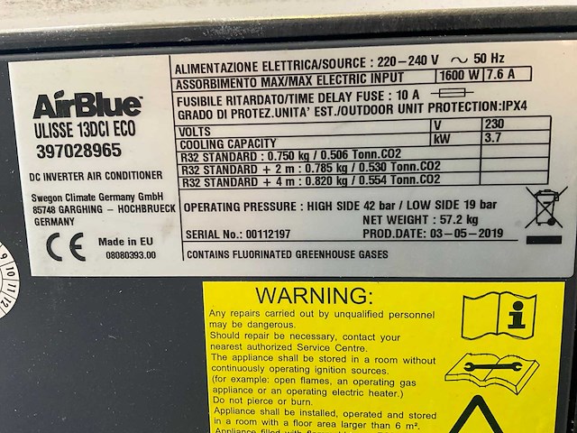 2019 airblue ulisse 13dci eco airconditioning (2x) - afbeelding 7 van  8