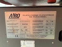 2019 airo a16jrtd ruwterrein hoogwerker 4x4 - afbeelding 16 van  20