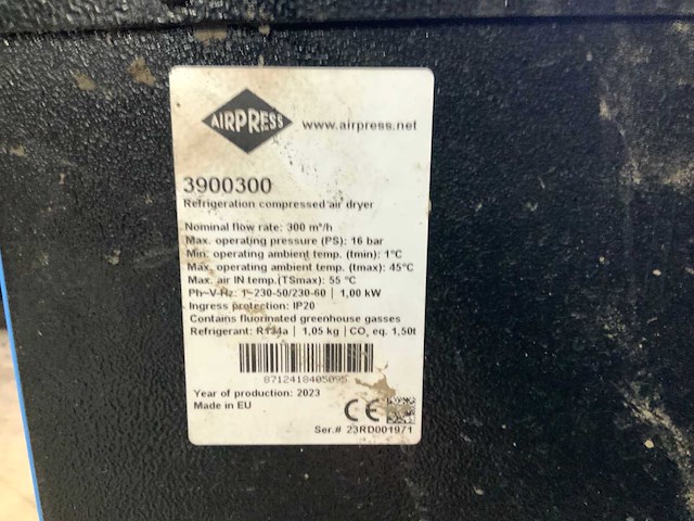 2019 airpress aps 30 2ivr x schroefcompressor/luchtdroger - afbeelding 4 van  12