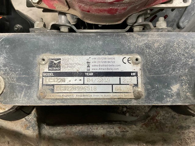 2019 altrad belle lc3228 trilplaat - afbeelding 5 van  5