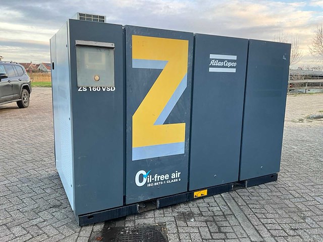 2019 atlas copco zs 160 vsd schroefcompressor - afbeelding 1 van  14