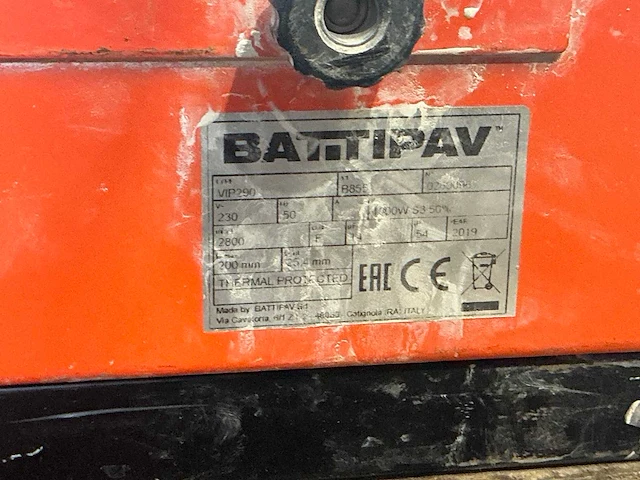 2019 battipav vip 290 tegelzaagmachine 900mm - afbeelding 4 van  7