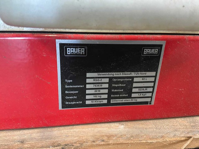 2019 bauer rsg-2 vloeistofkabinet - afbeelding 6 van  6
