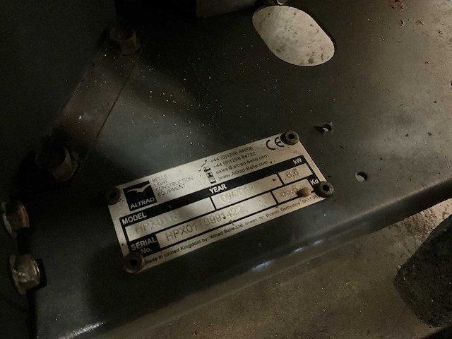 2019 belle altrad bulldog 20/140 hpx01ts hydraulisch aggregaat - afbeelding 8 van  8