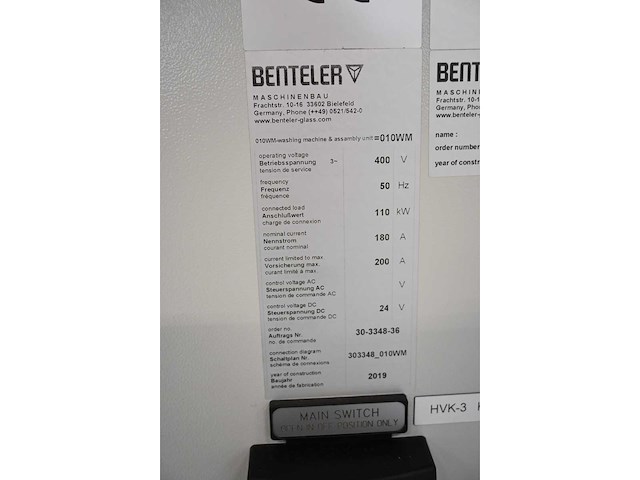 2019 benteler tecline tecwasher f.18/s-b2-b-r-ckk wasmachine met benteler tiltable unloading en conveyor system (c) - afbeelding 24 van  35