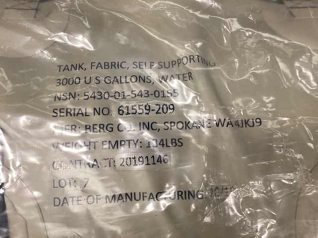 2019 berg co. uitvouwbare water opslagtank - afbeelding 4 van  5
