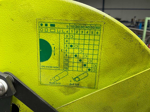 2019 bewo 315lt afkortcirkelzaagmachine - afbeelding 7 van  8