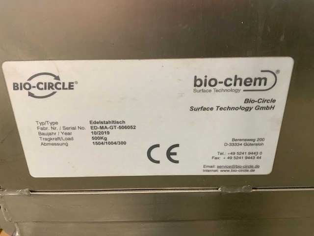 2019 bio-circle edelstahitisch rvs spoeltafel - afbeelding 7 van  7