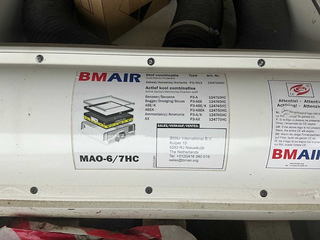 2019 bmair mao-6/7hc overdrukfilter unit - afbeelding 7 van  9