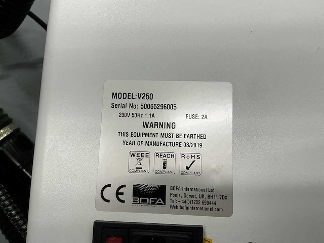 2019 bofa v250 esd fume extraction unit - afbeelding 2 van  8
