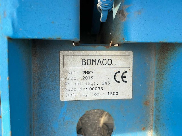 2019 bomaco pmf7 mechanische klem - afbeelding 4 van  4