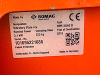 2019 bomag bvp 35/60d trilplaat - afbeelding 5 van  13
