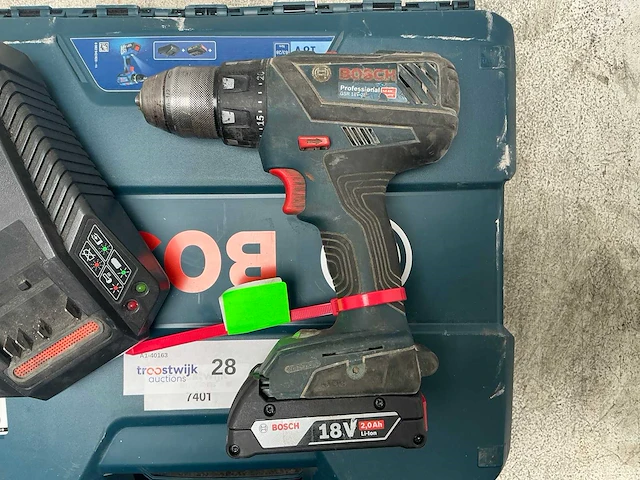 2019 bosch gsr 18v-28 boormachine accu 18v - afbeelding 2 van  3