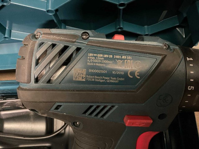 2019 bosch gsr-18v-28 boormachine - afbeelding 3 van  5