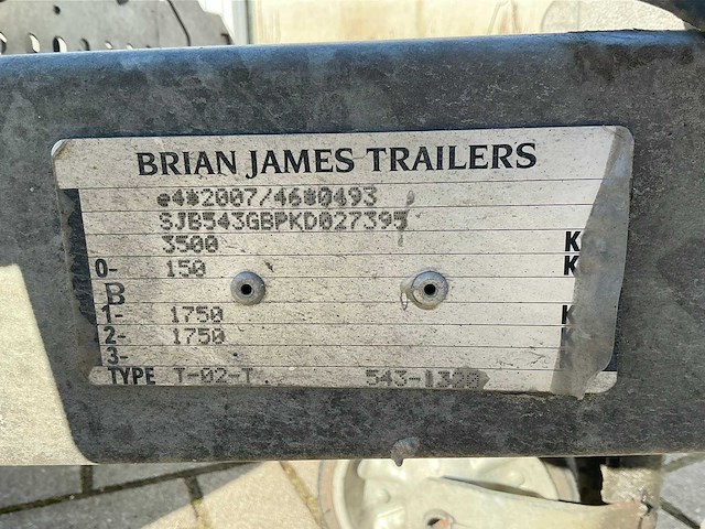 2019 brian james trailers t-02-t machinetransporter - afbeelding 12 van  12