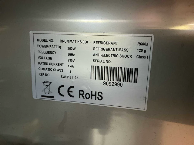 2019 brunimat premium 650 premium 650 melktap met muntautomaat - afbeelding 16 van  25
