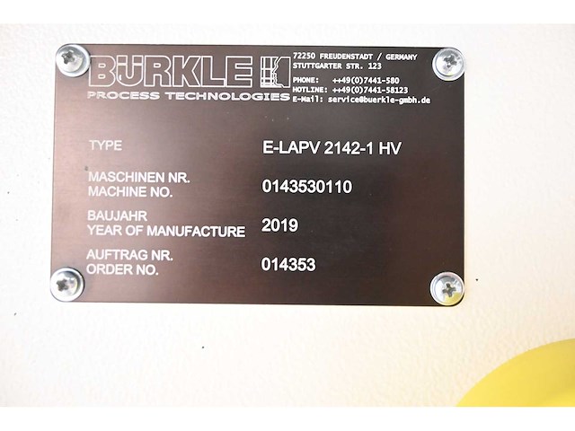 2019 burkle easy lam 2142-1 hvf / ifl laminator line (c) - afbeelding 35 van  38