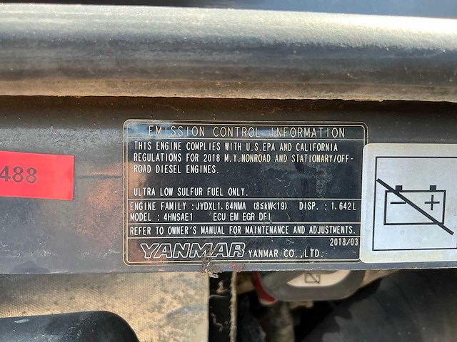 2019 case cx33c minigraafmachine - afbeelding 18 van  25