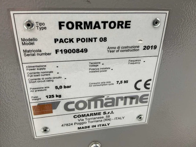 2019 comarme gem52/pp08 dozensluitmachine - afbeelding 8 van  8