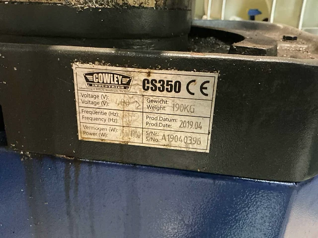 2019 cowley cs350 cirkelzaagmachine metaal - afbeelding 7 van  8