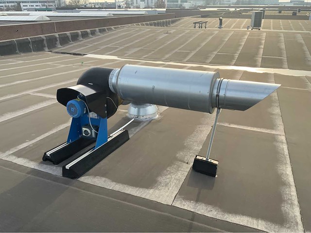 2019 demag / masévon - 4-delige afzuiginstallatie met hijsframe voorzien van 2 x demag dc com 5-500 kg kettingtakels - afbeelding 6 van  16