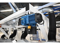 2019 demag / masévon - 4-delige afzuiginstallatie met hijsframe voorzien van 2 x demag dc com 5-500 kg kettingtakels - afbeelding 12 van  16