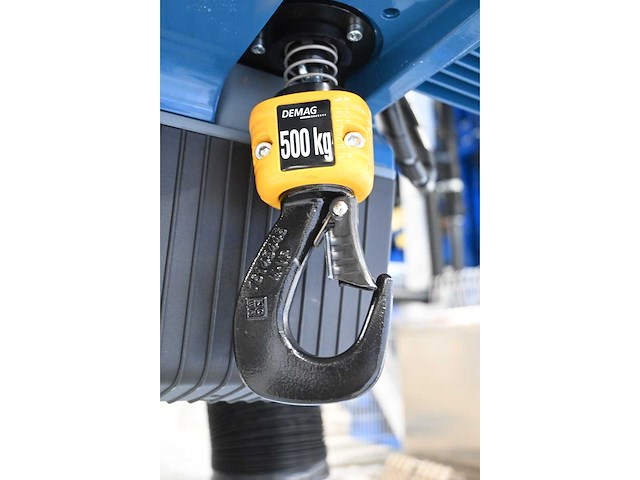 2019 demag / masévon - 4-delige afzuiginstallatie met hijsframe voorzien van 2 x demag dc com 5-500 kg kettingtakels - afbeelding 15 van  16