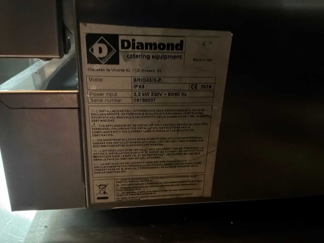 2019 diamond brio43/x-p heteluchtoven - afbeelding 5 van  5