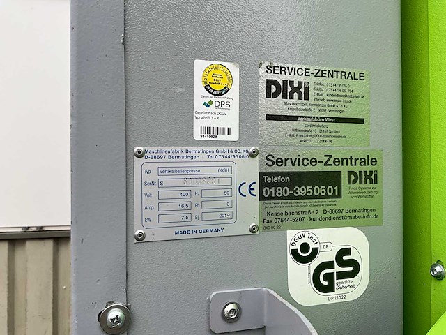 2019 dixi 60sh afvalpers / kartonpers verticale balenpers - afbeelding 21 van  21