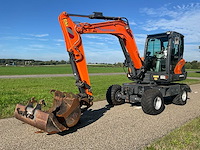2019 doosan dx57w-5 banden graafmachine - afbeelding 8 van  9