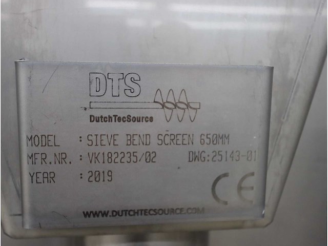2019 dts bend screen rvs doorvalzeef - afbeelding 6 van  6