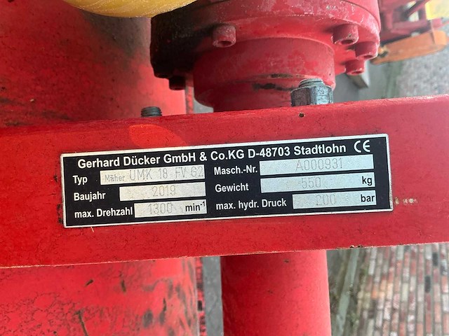 2019 ducker umk 18 fv g2 klepelmaaier - afbeelding 7 van  15