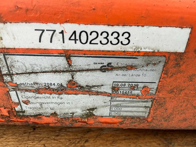 2019 eichinger heftruck vaste hijshaak - afbeelding 6 van  6