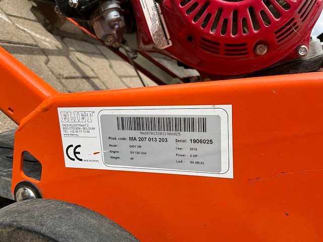2019 eliet e401 vm verticuteermachine - afbeelding 2 van  10