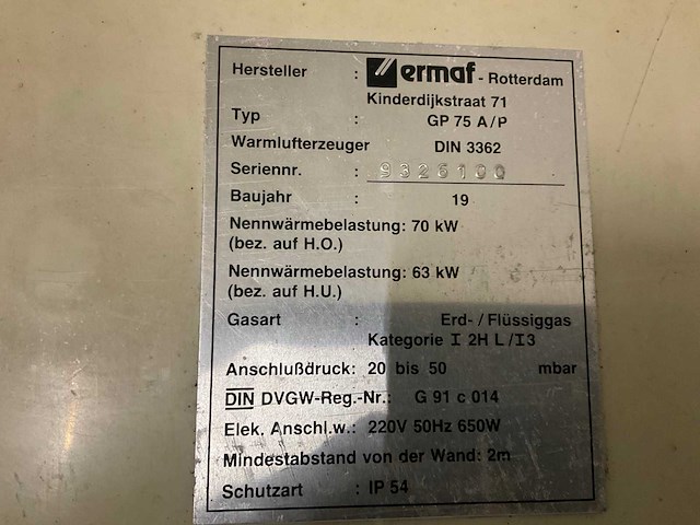 2019 ermaf gas heteluchtkanon (2x) - afbeelding 5 van  10