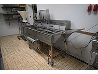2019 everbake capway creare automatic 4-delige rvs oliebollen friteuse met pneumatisch opduwsysteem - afbeelding 1 van  9