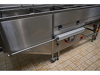 2019 everbake capway creare automatic 4-delige rvs oliebollen friteuse met pneumatisch opduwsysteem - afbeelding 4 van  9
