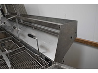 2019 everbake capway creare automatic 4-delige rvs oliebollen friteuse met pneumatisch opduwsysteem - afbeelding 7 van  9