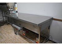 2019 everbake capway creare automatic 4-delige rvs oliebollen friteuse met pneumatisch opduwsysteem - afbeelding 9 van  9
